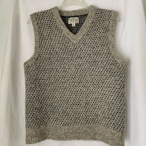 J. Crew men's 100% wool sweater vest in birds-eye stitch